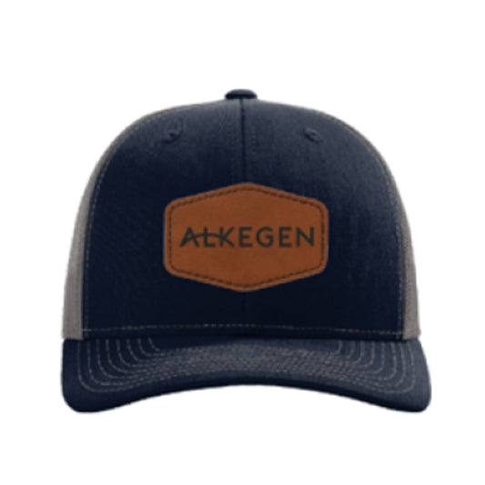 Richardson Trucker Cap with Brown Leather Patch